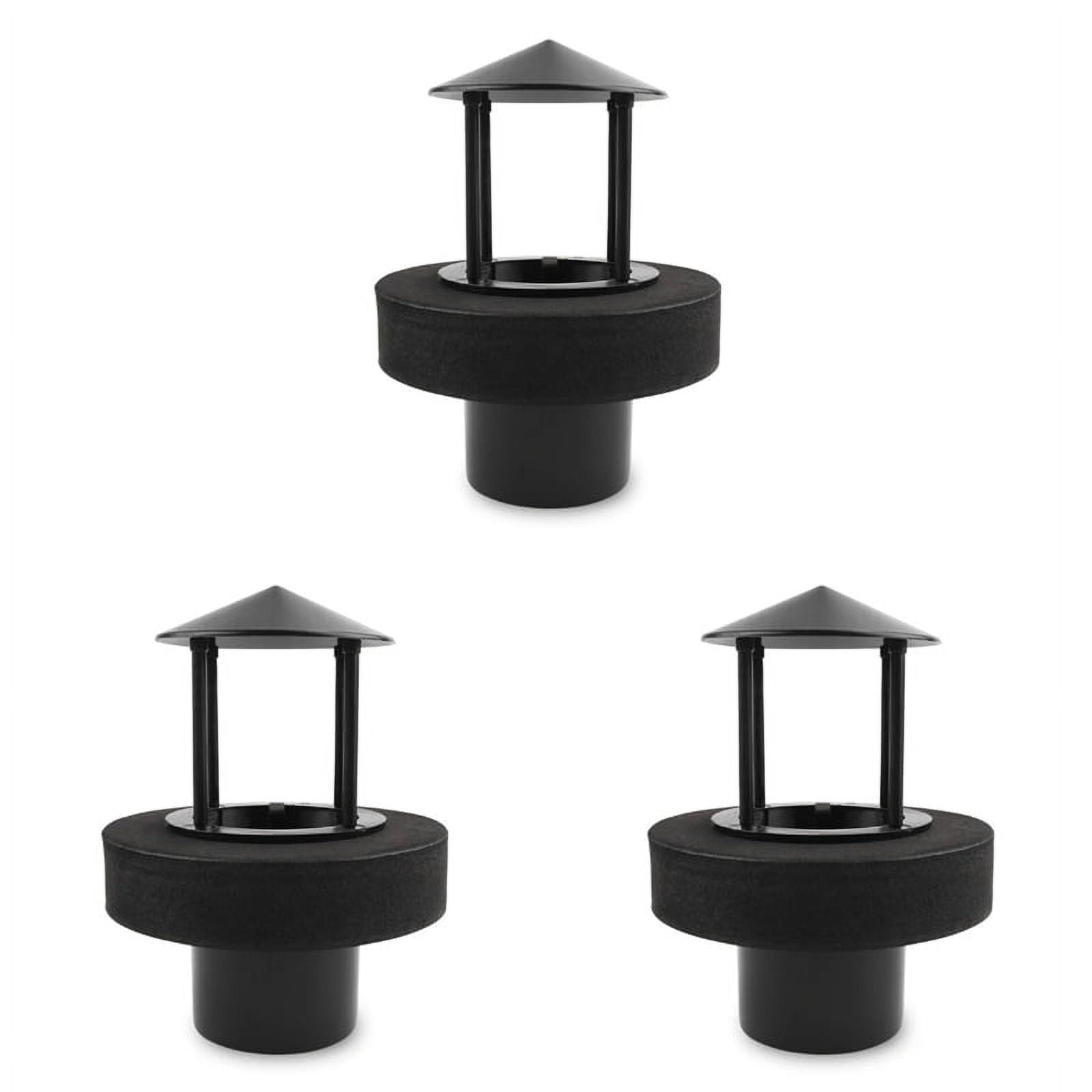 3X Floating Mist Dispenser Ultrasonic Humidifier Generators Nebulizer Water Fountain Mist Maker (Black)