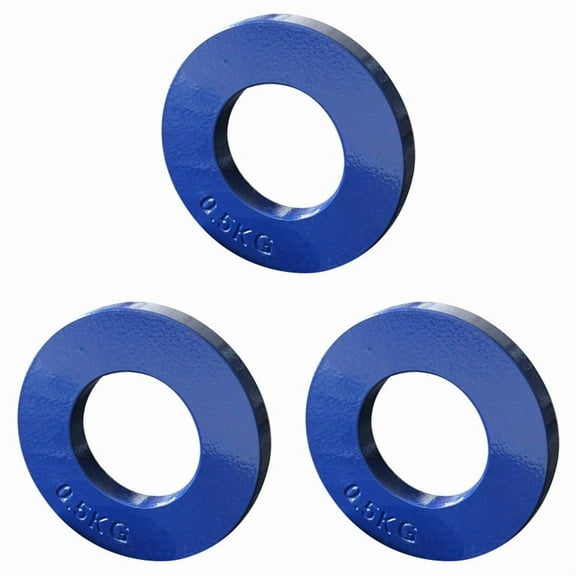 3X Fractional Weights Fractional Weights Mini Weight Plates Strength Training Plates Accurate Disk Accessory Blue 0.5Kg