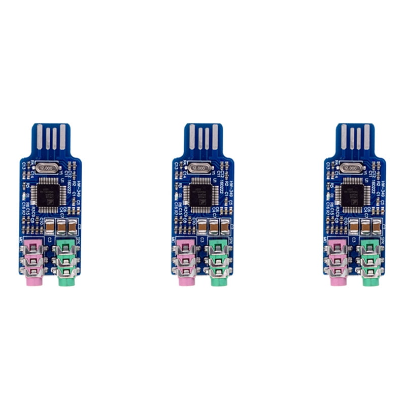 3X Free Drive USB Sound Card / Computer External Sound Card CM108 USB
