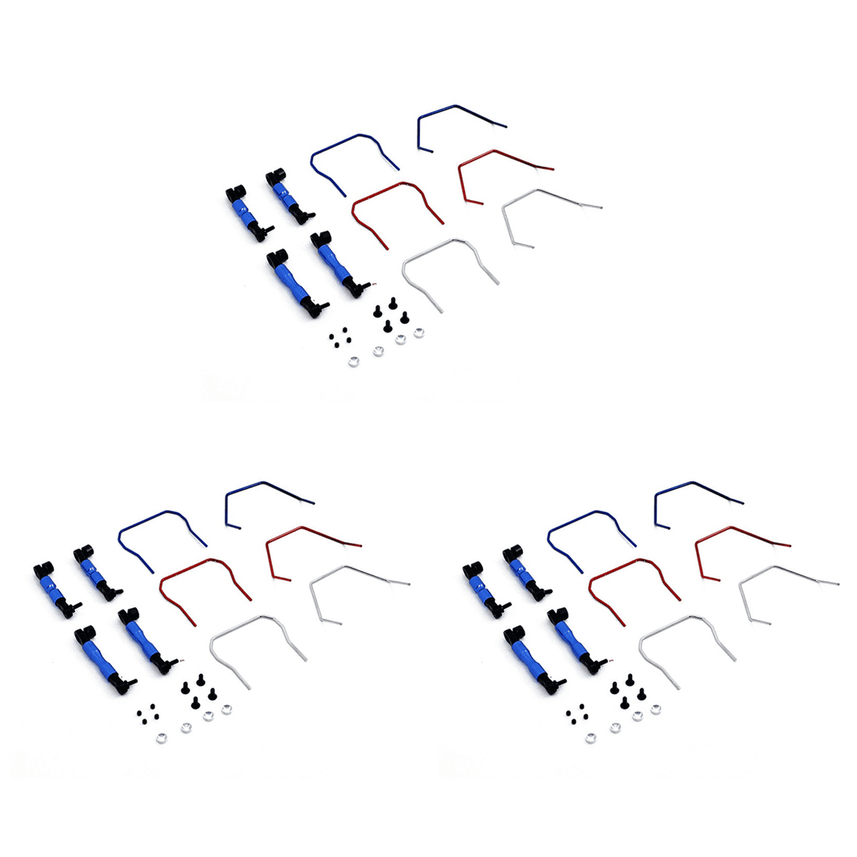 3X Front and Rear Sway Bar Kit SLF311 for Slash Stampede RC Car Upgrade