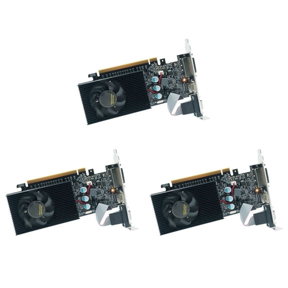 3X GT730 2GB Graphics Card GT730 DDR3 64Bit DDR3 Graphics Cards GT 730 DDR3 Video Card -Compatible,3 x Graphics Card