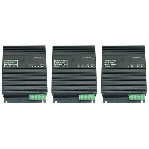3X Generator Set Float Charger 4A Automatic Start Battery Battery Charger CH2804 12V24V,3 x Generator float charger,Black