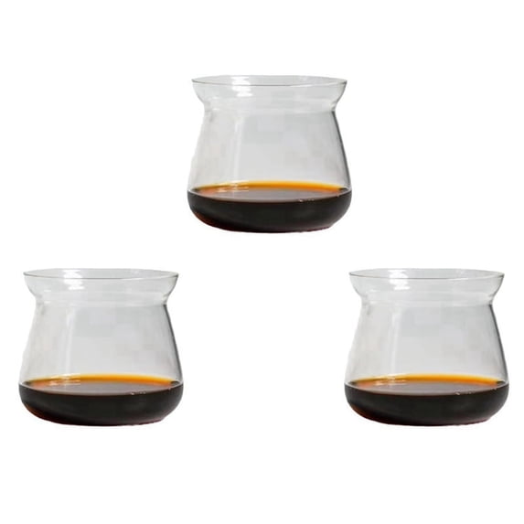 3X Glass Coffee Mugs High Temperature Borosilicate Glass Mug Coffee Cup 275ml Hand Brewed Coffee Mug
