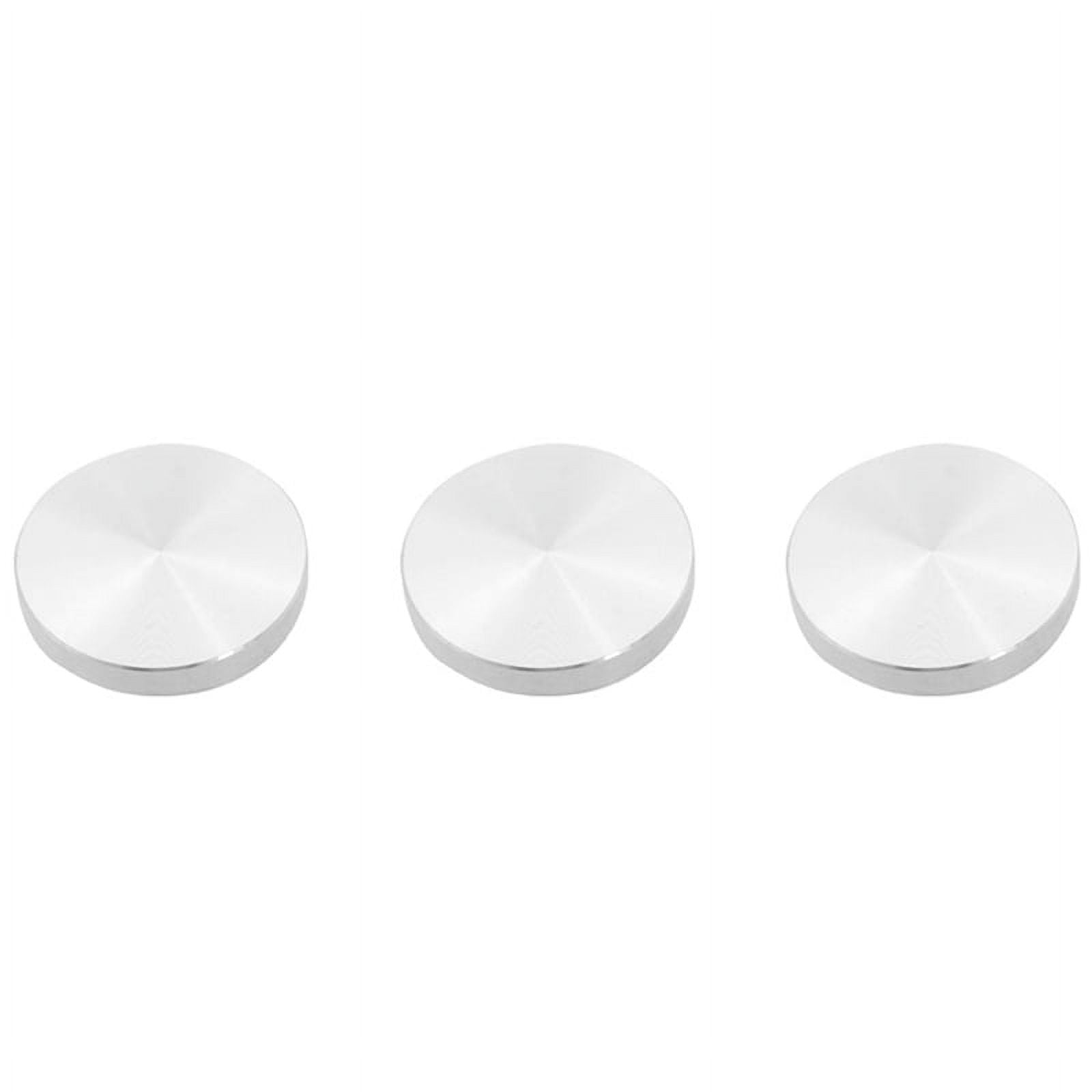 3X Glass Plate Adapter Table Leg, Aluminum, Round, 50X8mm, Silver ...