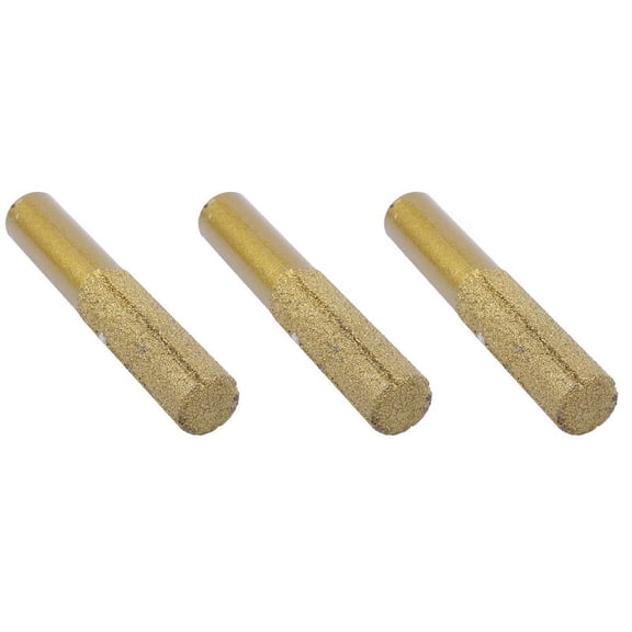 3X Gold 13mm Dia Diamond Profile Straight Router Bit for Marble