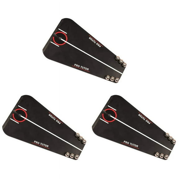 3X Golf Putting Tutor with Free Zipper Case, Golf Putting Training Aid Indoor Outdoor Golf Putting Trainer/Aids,3 x Golf Putting Trainer,Black