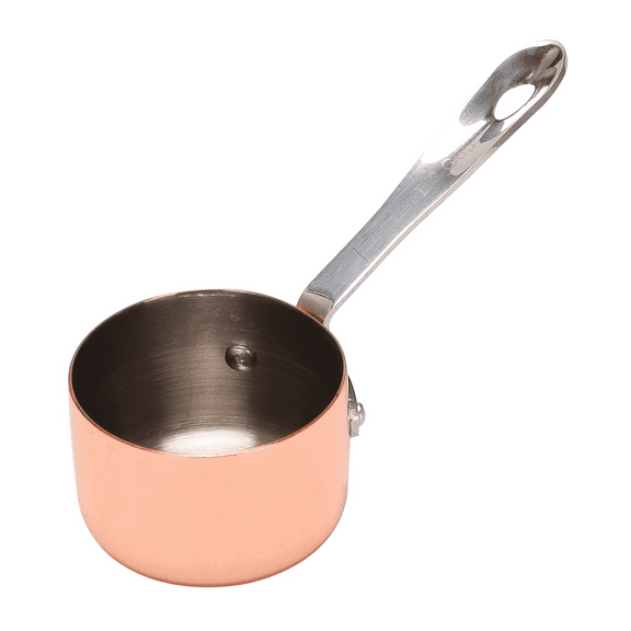 3X Gravy Boats Copper Plated Sauce Cup Milk Cup French Fries Sauce Cup Western Restaurant Special Copper Pot 3.8cm,3 * Copper plated sauce cup,rose gold