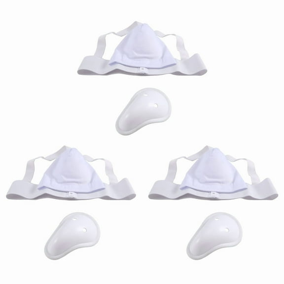 3X Groin Protector Cup Men, Boxing Kickboxing Muay Groin Guard, Ventilated Adjustable, Karate Fighting Training S