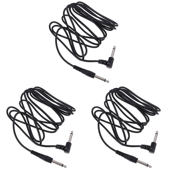 3X Guitar AMP Cable 3Meter Electric Patch Cord Guitar Amplifier Amp Guitar Cable Electric Guitar Instrument