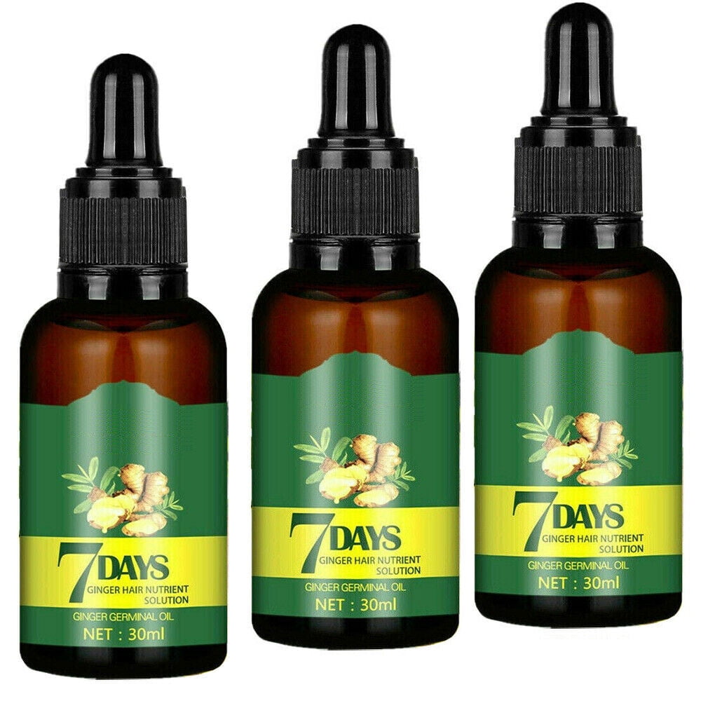 3X Hair Regrow 7 Day Ginger Germinal Serum Essence Oil Loss Treatment