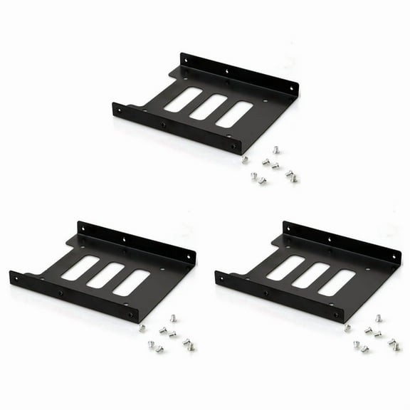 3X Hard Disk Bracket 2.5 to 3.5 Hard Disk Cage Hard Disk Bracket Multi-Function Solid State Drive SSD Bracket