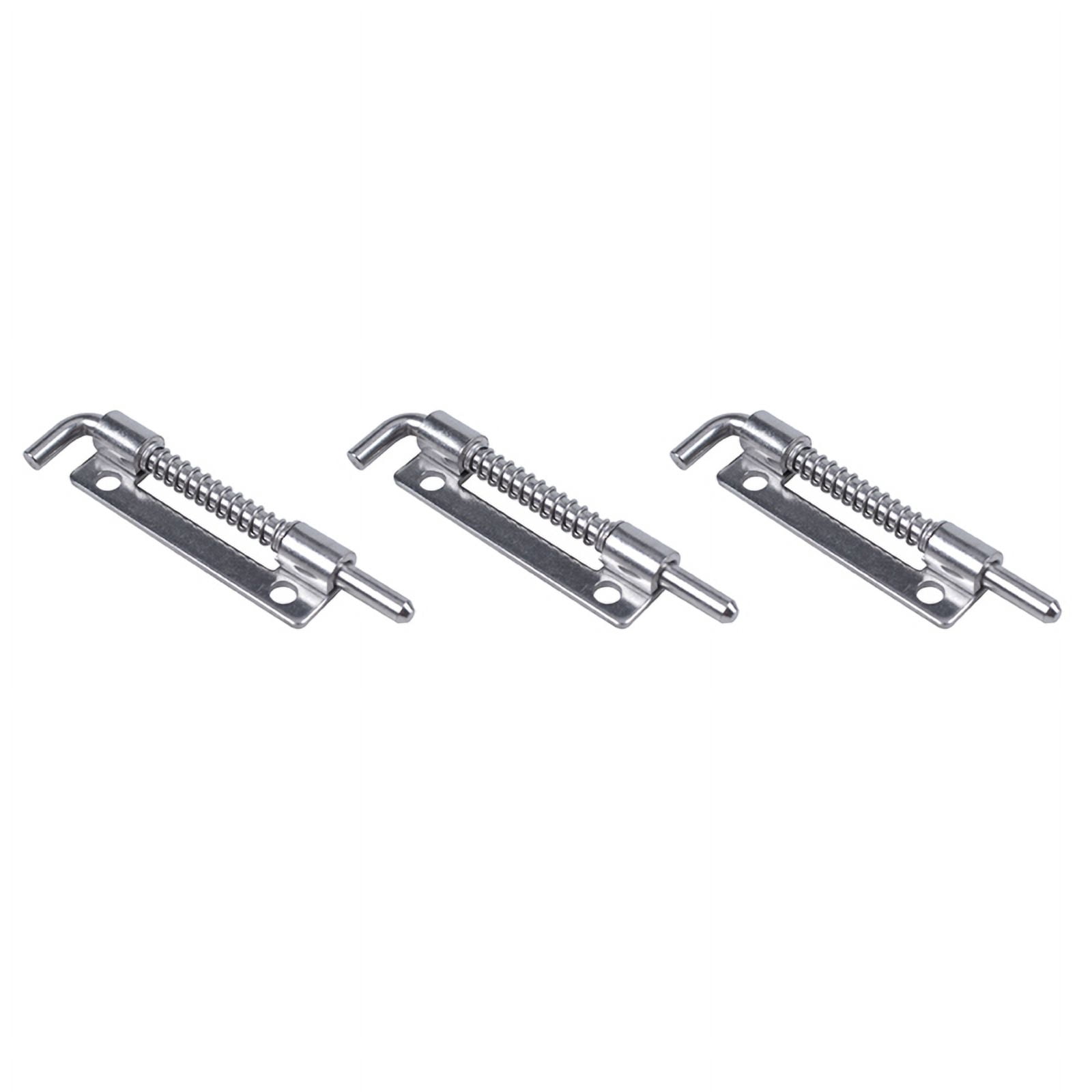 3X Hardware Spring Loaded Metal Security Bolt Latch 3.5 inch Long ...