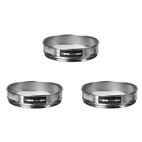 3X Heavy Duty Garden Riddle Sieve Mesh Soil Sift Compost Seed Tray Gardening Tool-18 (1mm)