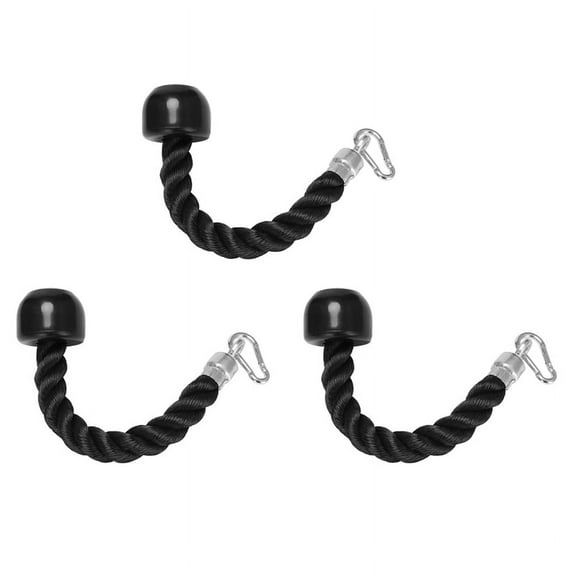 3X Heavy Duty Tricep Pull Down Single Rope with Snap Hook, Fitness ...