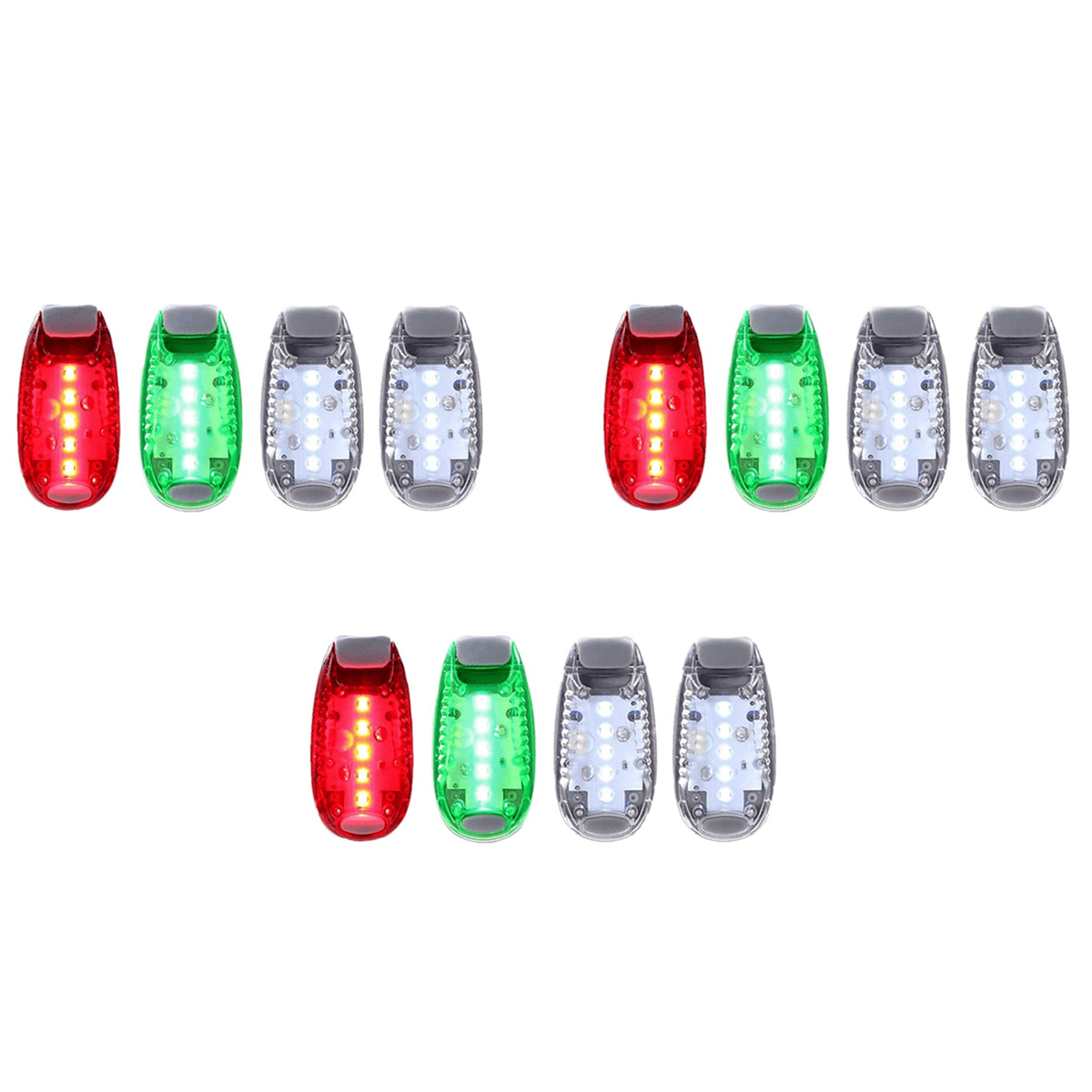 3X High Night Visibility Navigation Light Lights for Boat Kayak Bike Stroller Runners and Night Running