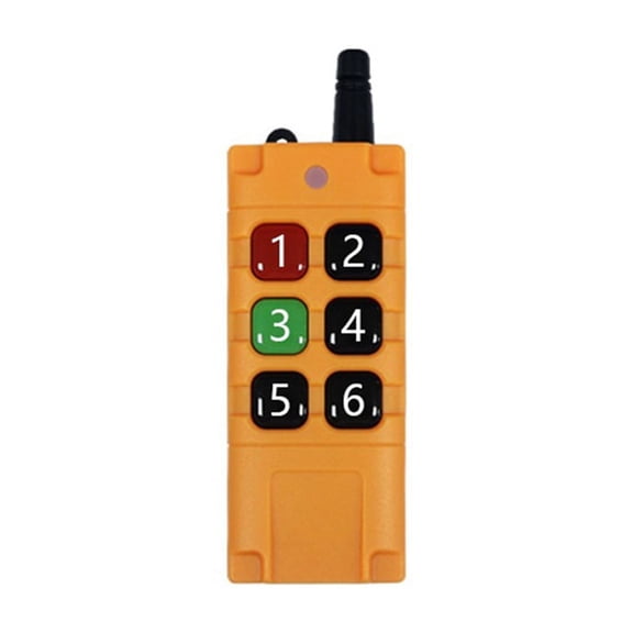 3X High Power Waterproof Industrial Wireless Remote Control EV1527 Chip ASK 2000M Long Range 433Mhz 6 Button,3 x Wireless Remote Control,Orange