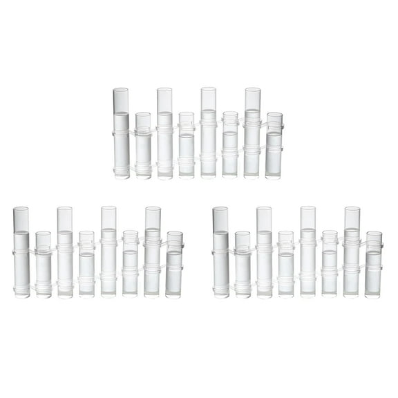 3X Hinged Flower Vase Different Heights Clear Cylinder Glass Test Tube Propagation Station, for of Indoor Decor
