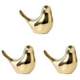 thumbnail image 1 of 3X House Figurines Modern Ceramic Bird Statues Animal Sculpture Gold Ceramic -XL, 1 of 2