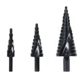 thumbnail image 1 of 3X Hss Step Drill Bit Set Large Cone Titanium Bit Set 6/8/10Mm Shank Hole Cutter, 1 of 5