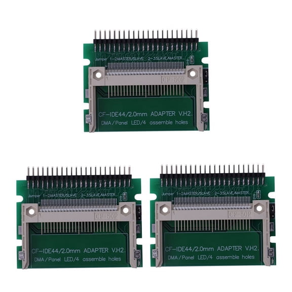3X IDE 44 Pin Male to Compact Flash Male Adapter Connector,3 x IDE 44 Pin Male to Adapter,Green