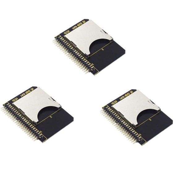 3X IDE SD Adapter SD to 2.5 IDE 44 Pin Adapter Card 44Pin Male Converter SDHC/SDXC/MMC Memory Card Converter,3 * SD to 2.5 IDE 44 pin adapter card,black