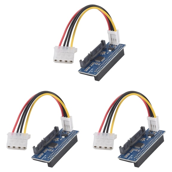 3X IDE to Adapter HDD 3.5 IDE to Hard Disk Converter PATA IDE 40Pin to 22Pin Hard Drive Connector
