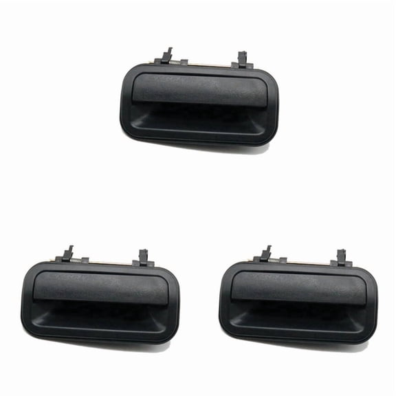 3X IZ1520106 Car Black Exterior Rear Left Door Handles Replacement for Rodeo Pickup 1998 1999 2000 2001 2002 2003,3 x Door Handle,Black