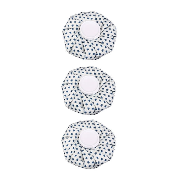 3X Ice Bag for Pain Relief 9Inch Pentacle, White