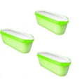 thumbnail image 1 of NEW 3X Ice Cream Containers for Reusable Freezer Storage (Green), 1 of 4
