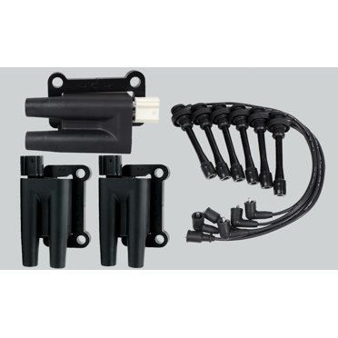 3x AVERY Ignition Coils & Wires For 1997-2004 Mitsubishi Montero Sport 3.0L 3.5L