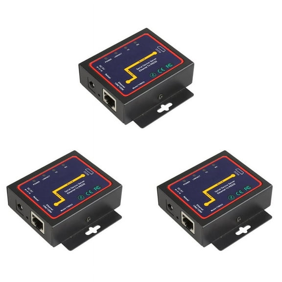 3X Industrial Modbus Serial RS232 RS485 RS422 to Ethernet Converter Device Server RTU RJ45 to RS232+RS485 Connector