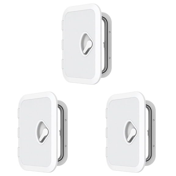 3X Inspection Hatch Cover Marine Access Accessories Single Handle Anti Ultraviolet Boat Deck Plate Yacht 270X375mm