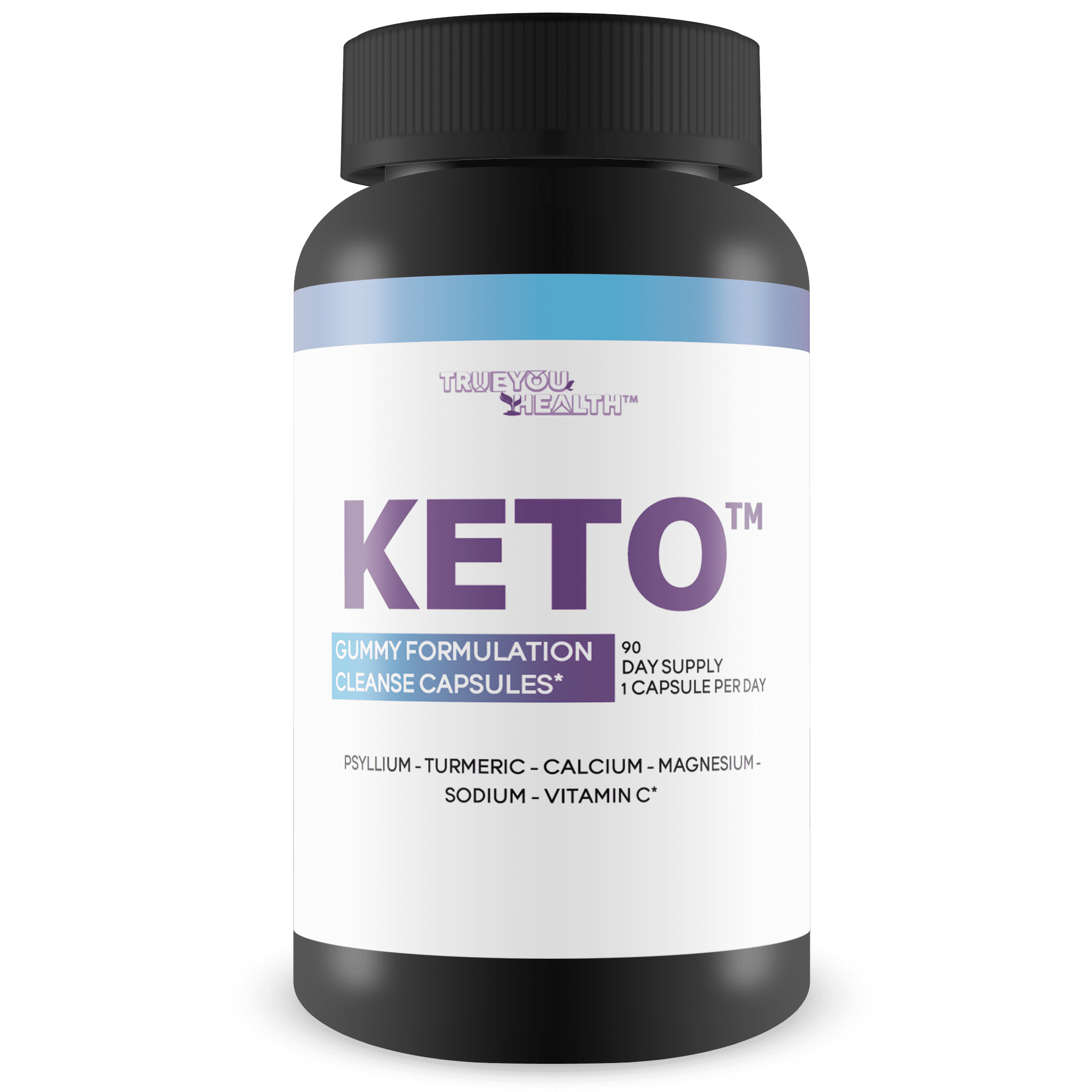 3X Keto Gummy Formulation Cleanse Capsules 90 Day Supply 1 Capsule Per Day - Help Detox Cleanse Waste & Toxins with Keto Apple Cider Vinegar Cleanse - Contains Calcium, Magnesium, Psyllium Cleanse