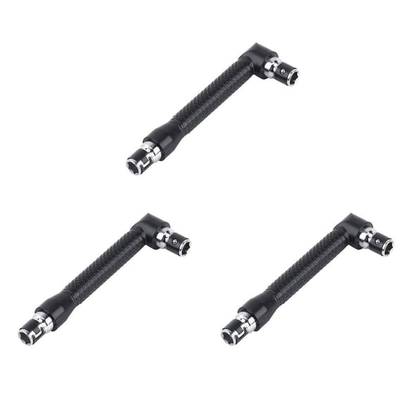 3X L Shape 1/4 Inch Hex Wrench Double Head 90 Degree Right Angle Screwdriver Bits