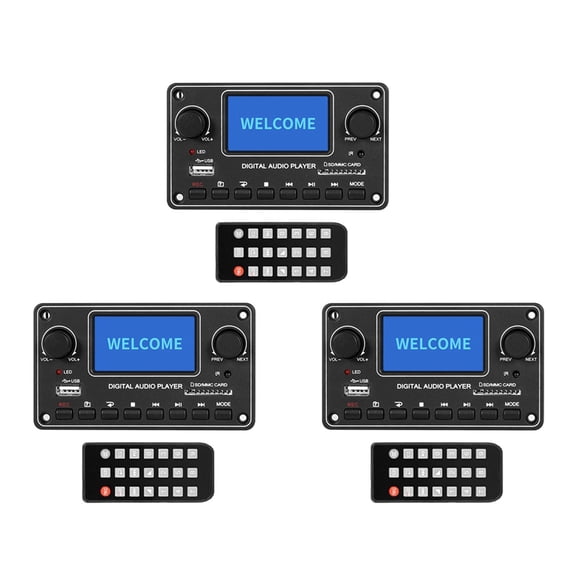 3X LCD MP3 Player Module 28X64 Display Bluetooth Digital Audio Decoder Board TDM157 USB SD BT FM for Car Home Amplifier