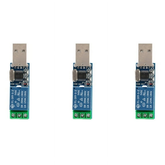 3X LCUS - Type 1 USB Relay Module USB Intelligent Switch Control