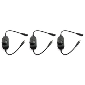 3X LED Bar Light Dimmer, DC 12V-24V 6A Dimmer Switch, Suitable for LED Bar Light, LED Rope Light 3528, 5050, 5630(Black)