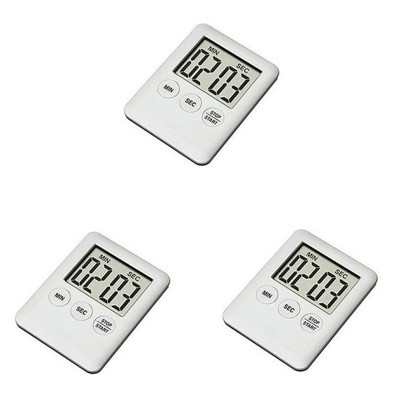 3X LED Digital Kitchen Electronic Countdown Medication Reminder Kitchen Portable