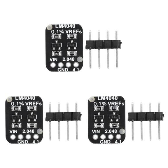 3X LM4040 Precision Voltage ReferenceModule 2.048V 4.096V Voltage Reference SourceBoard 0.1% Accuracy B,3 x Precision Voltage Reference Module,Black