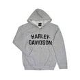 thumbnail image 1 of 3X-Large Men's Hooded Sweatshirt Jacket, H-D Hoodie Gray (3XL) 30296640, 1 of 2