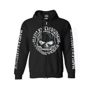 3X-Large Mens Zippered Sweatshirt Jacket, Willie G Skull 3XL 30296647