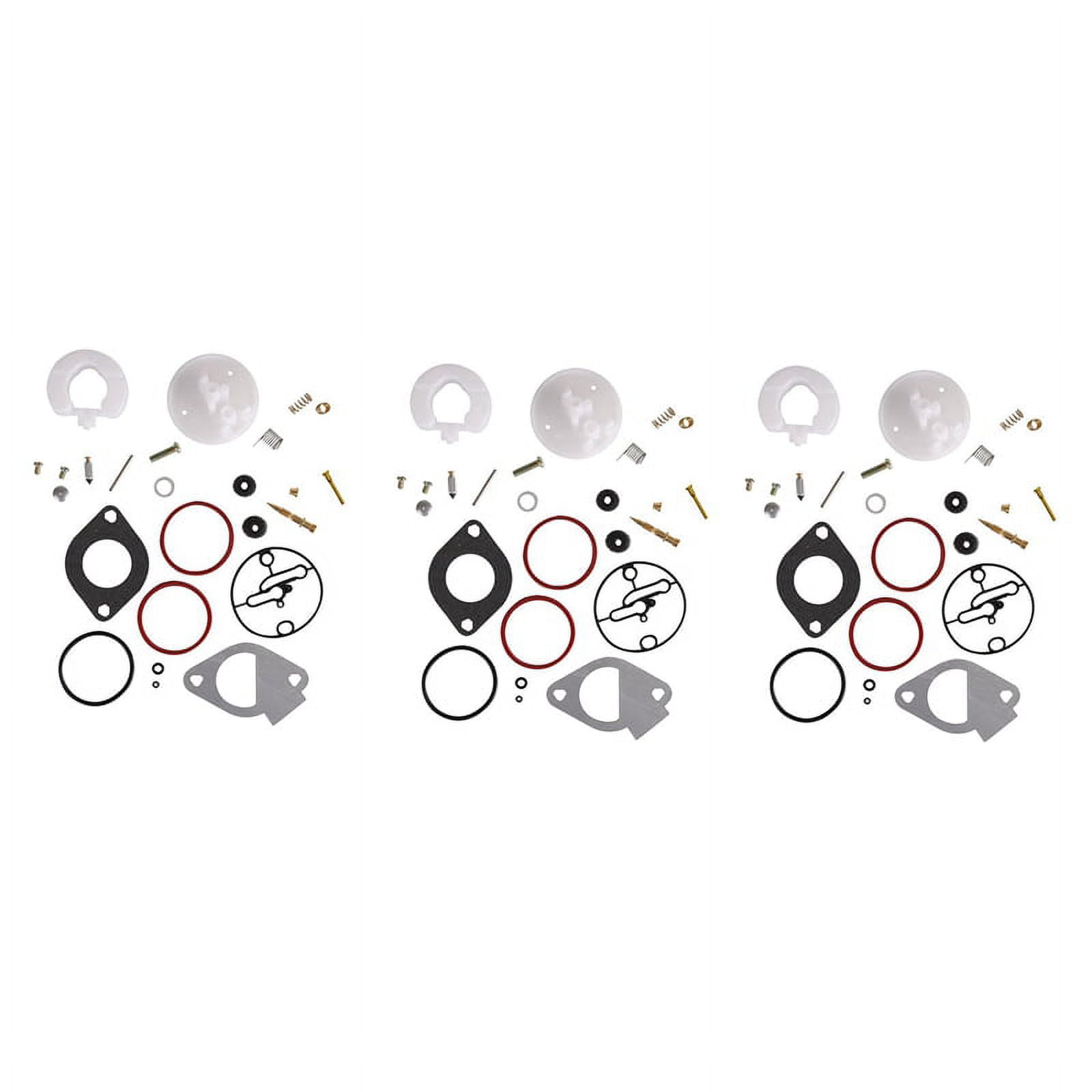 3X Lawn Mower Carburetor Repair Kit Rebuild Set for Stratton 11HP19HP