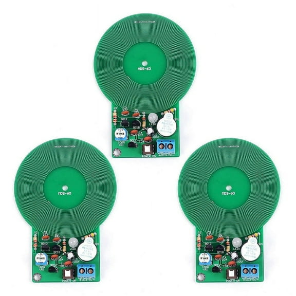 3X Less Than 60mm Simple Metal Detector,for Kit DIY Electronic Soldering Practice,DC 3-5V