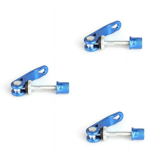 3X Lever Fast Clamp Tool Alloy Bolt Saddle Road Mountain Bike Blue