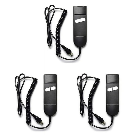 3X Lift Chair Remote Replacement, 5 Pin 2 Button Power Recliner Remote Replacement Parts for Okin Limoss Pride- Straight