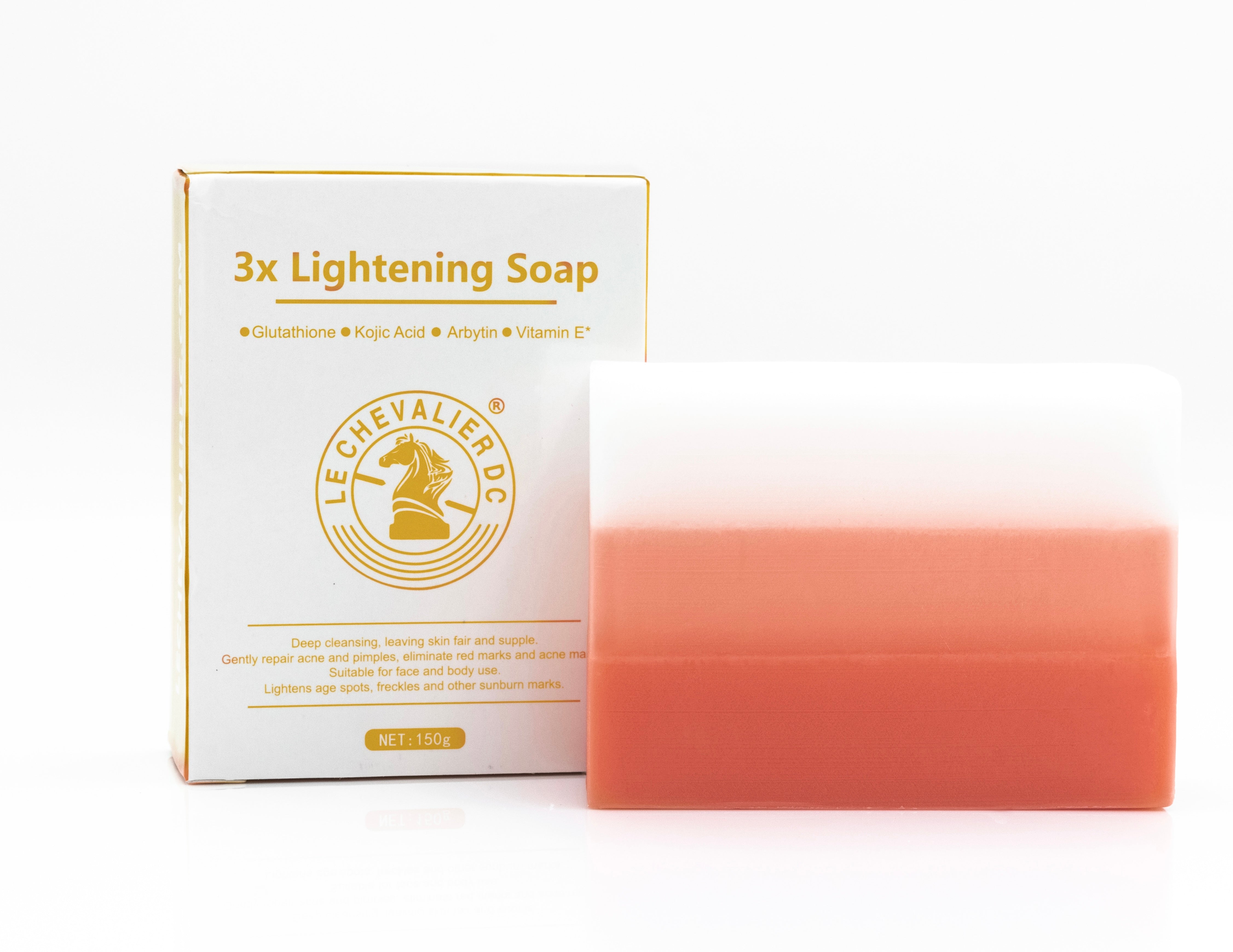 3X Lightening Soap(3 Bars) Clear acne scars, Eliminates Pimples and
