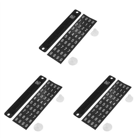3X Luminous Magnetic Temporary Parking Card Phone Number Card Plate Front Windshield Car Sticker for K2