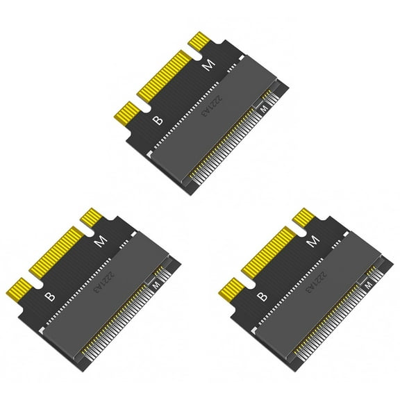 3X M.2 NVME M-Key B+M 2230 to 2242 Extension Adapter Brackets SSD Soild Hard Disk Converter Frame for Desktop Computer