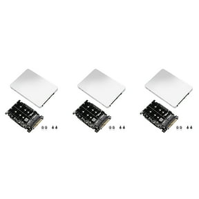 3X M.2 SSD to U.2 Adapter 2in1 M.2 NVMe and -Bus NGFF SSD to PCI-E U.2 SFF-8639 Adapter PCIe M2 Converter,with Shell,3 x adapter plate 3 x shell 3 pack x Screws,silver