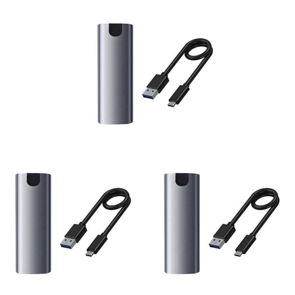 3X M2 SSD Case NGFF SATA to USB 3.1 Gen 2 5Gbps SSD Enclosure for NGFF SATA B Key/(B+M)Key SSD Hard Disk Box M.2 Adapter